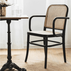 Paris G04 Rattan Dining Chair, Walnut - Joe’s Haven
