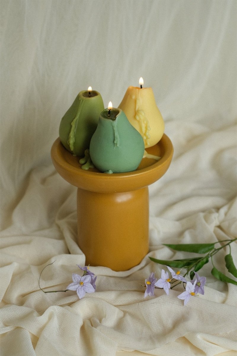 Pear Shaped Candles - bundle of 3 - Joe’s Haven