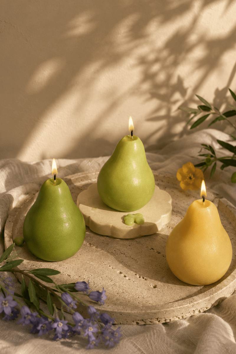 Pear Shaped Candles - bundle of 3 - Joe’s Haven