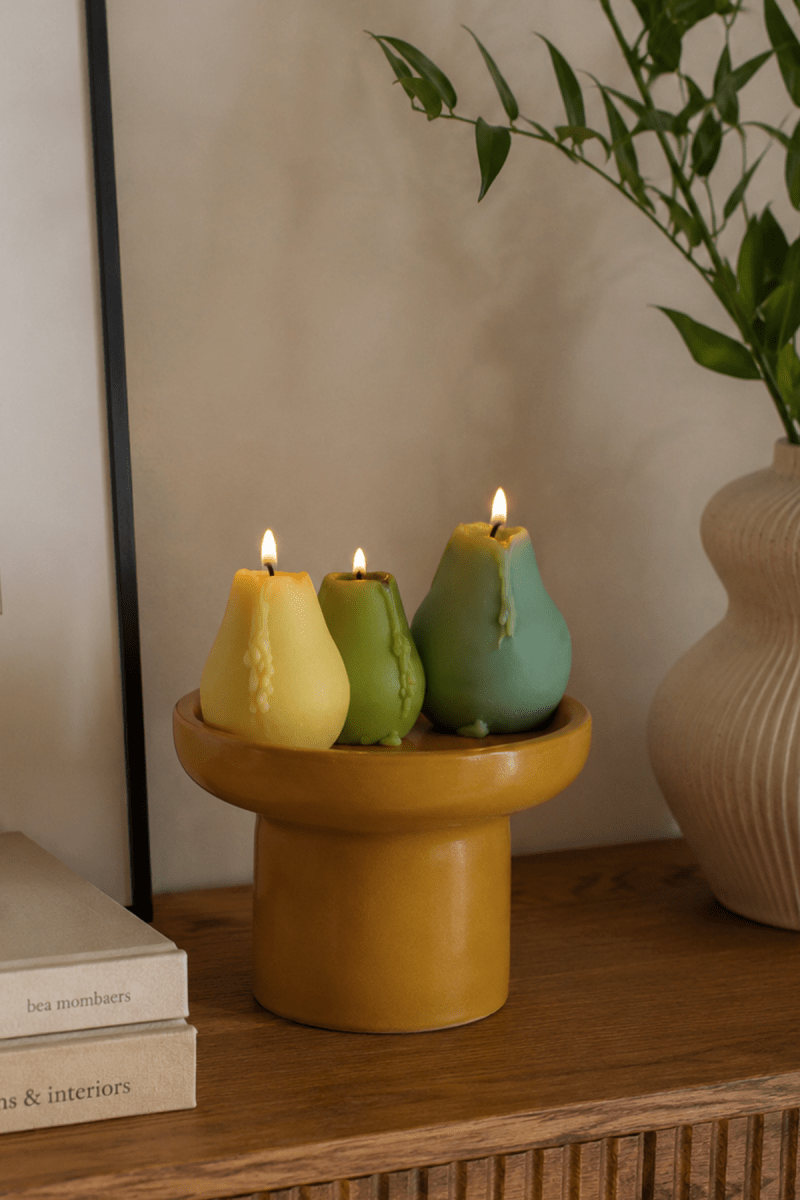 Pear Shaped Candles - bundle of 3 - Joe’s Haven