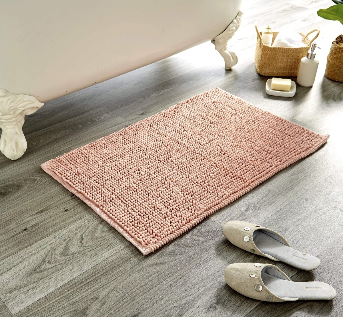 Pebbles Micro Bobble Eco - Friendly Pure Indian Cotton Hand - Woven Bath Mat - Joe’s Haven