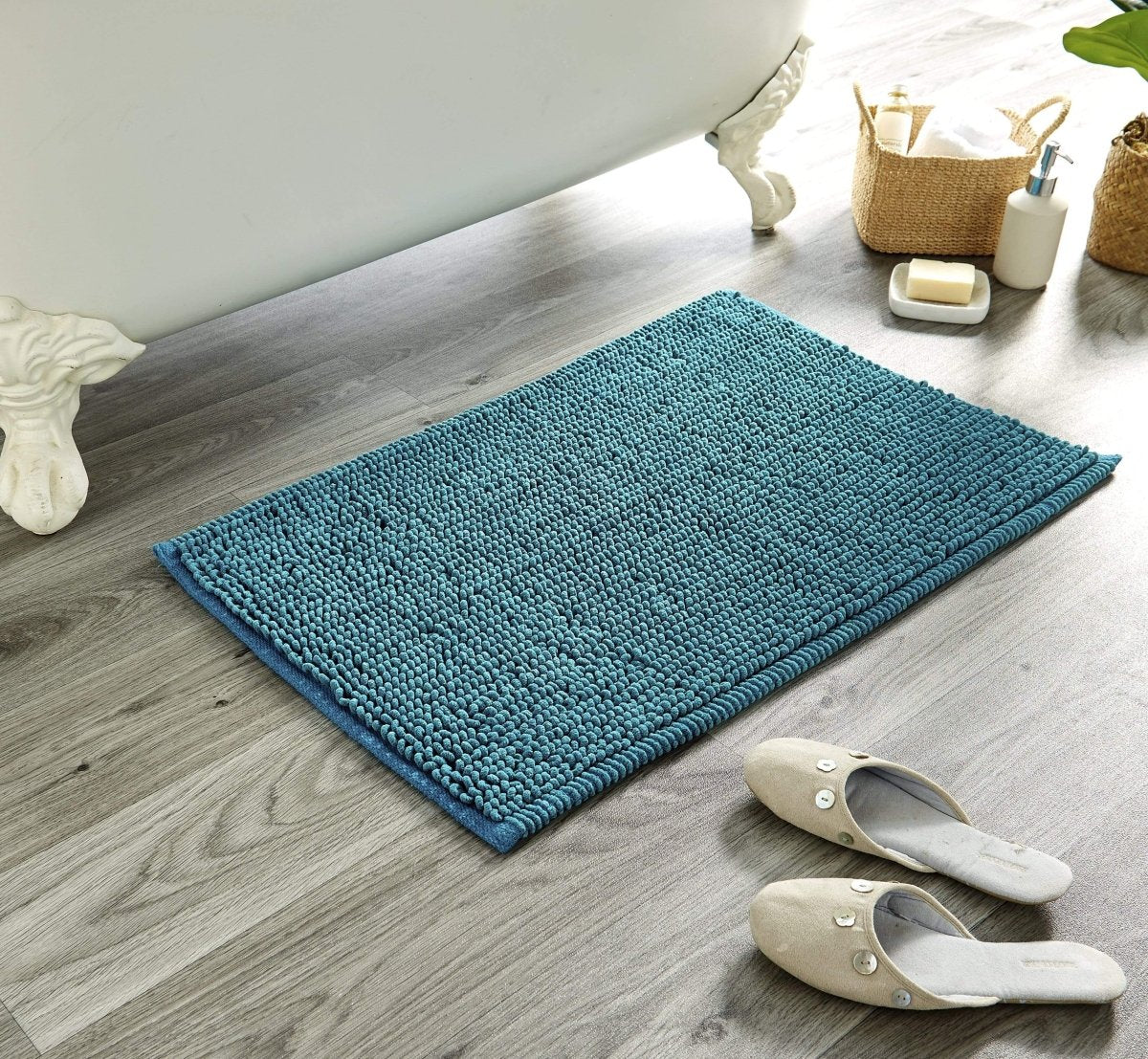 Pebbles Micro Bobble Eco - Friendly Pure Indian Cotton Hand - Woven Bath Mat - Joe’s Haven