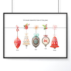 Custom family gifts for Christmas | wall art print