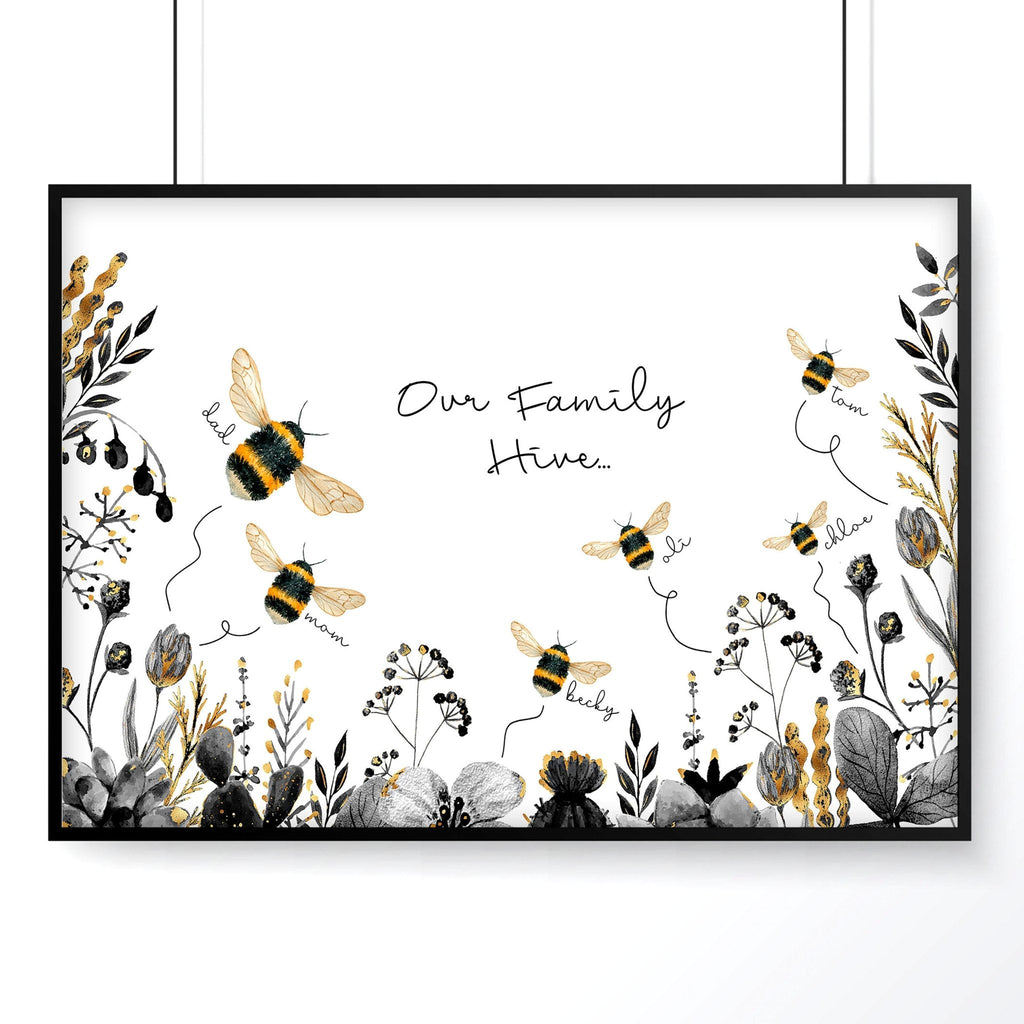 Personalized gifts family wall art print