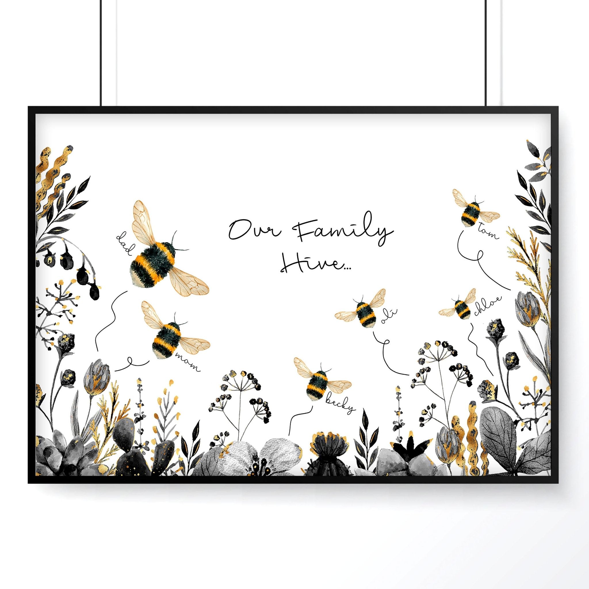 Personalized gifts family wall art print