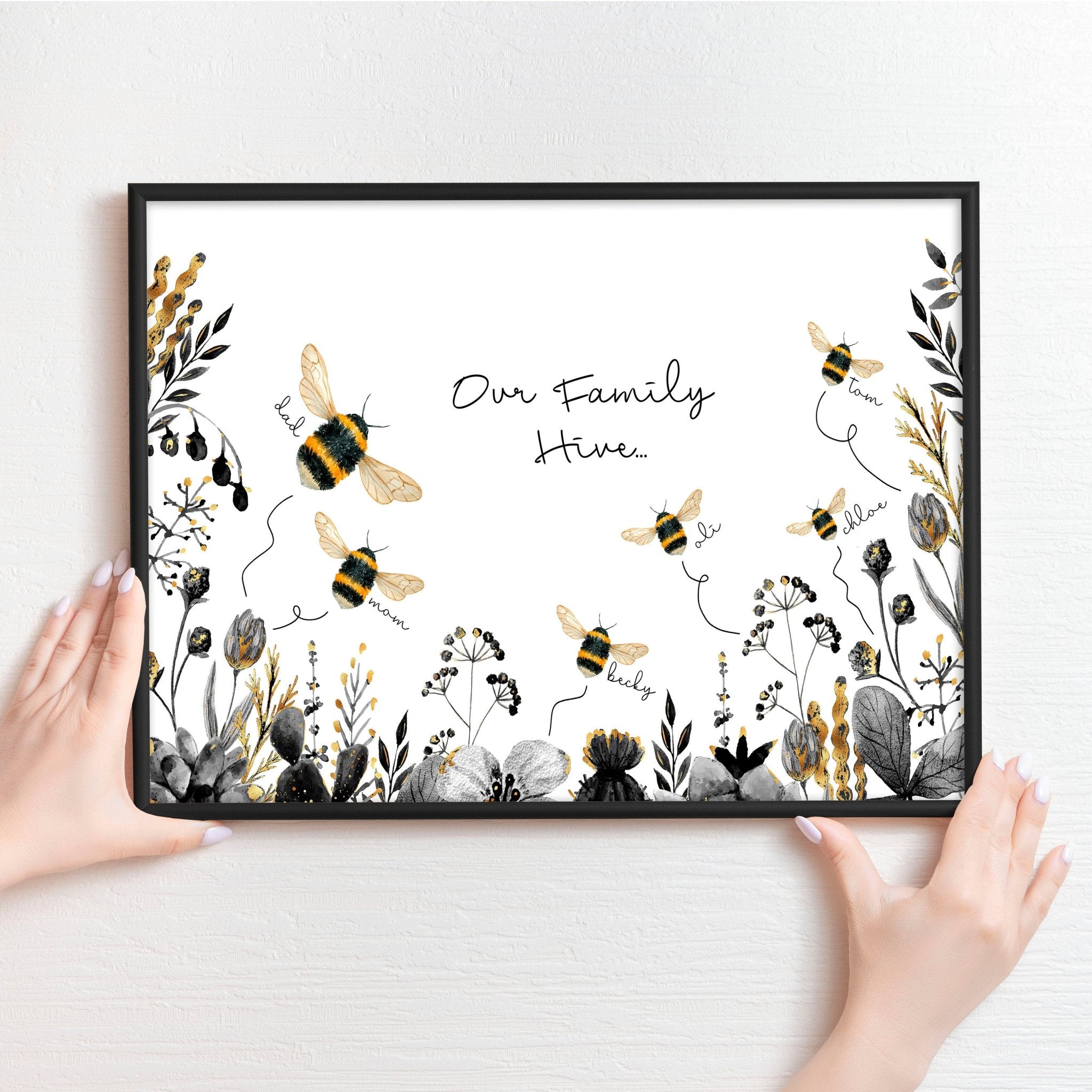 Personalized gifts family wall art print