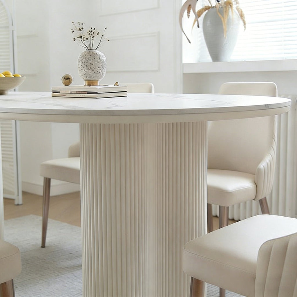 Peru Oval Dining Table, White - Joe’s Haven