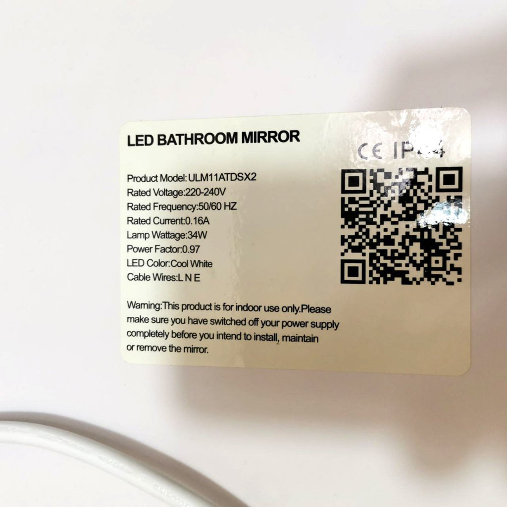 LED Bathroom Mirror 700x500mm Demister Shaver Socket Sensor Switch EMKE - Joe’s Haven