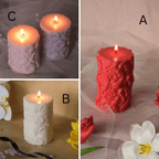Flower Pillar Candle - Joe’s Haven