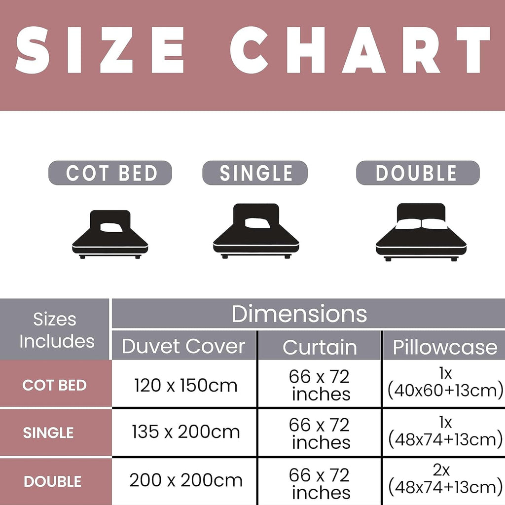 Pink Dog Print Duvet Cover Set with Matching Curtains - Joe’s Haven