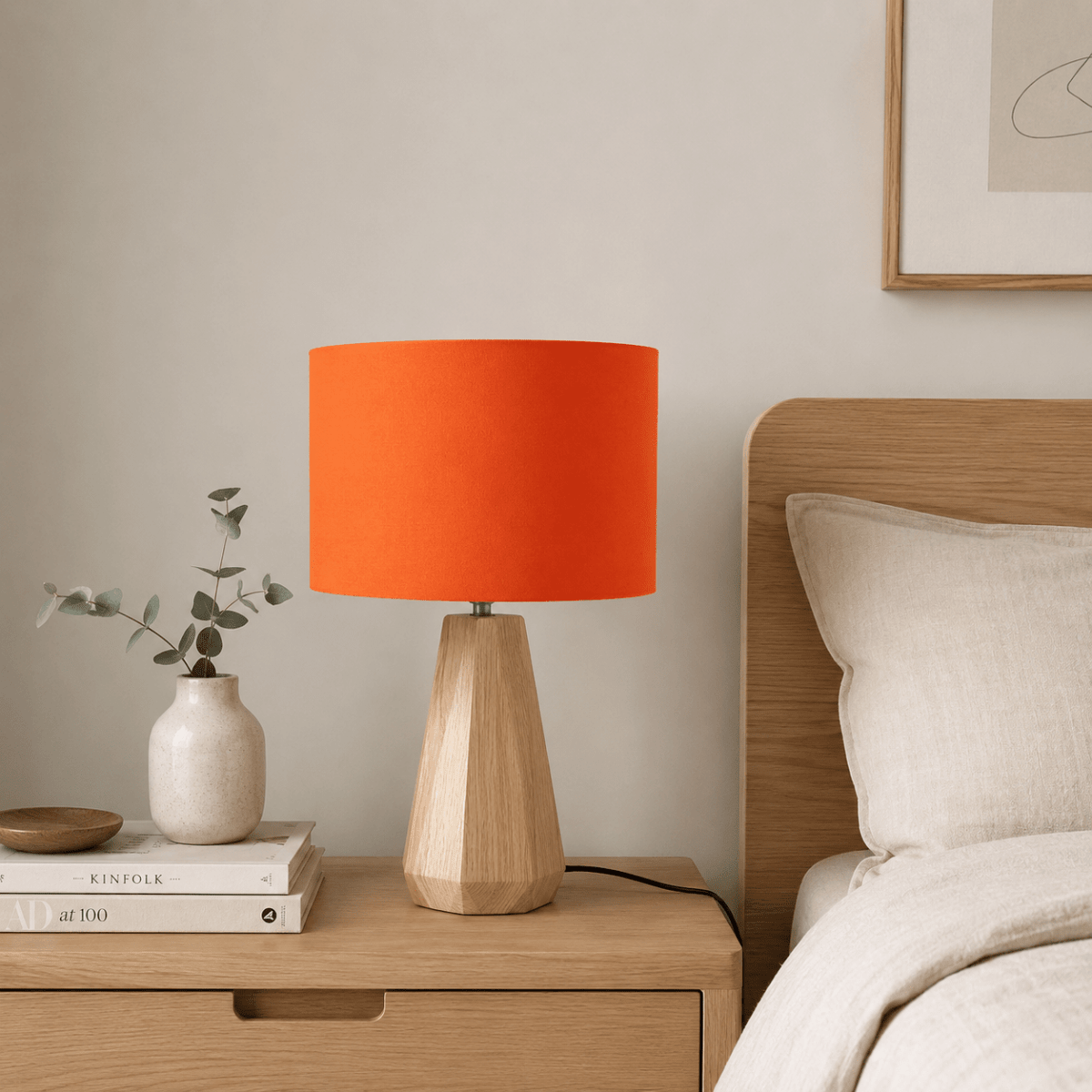 Plain Bright Orange Lampshade, Ceiling or Table Lamp Shade - Joe’s Haven