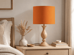 Plain Burnt Orange Lampshade – Handmade UK Ceiling or Table Lamp Shade | Made to Order - Joe’s Haven