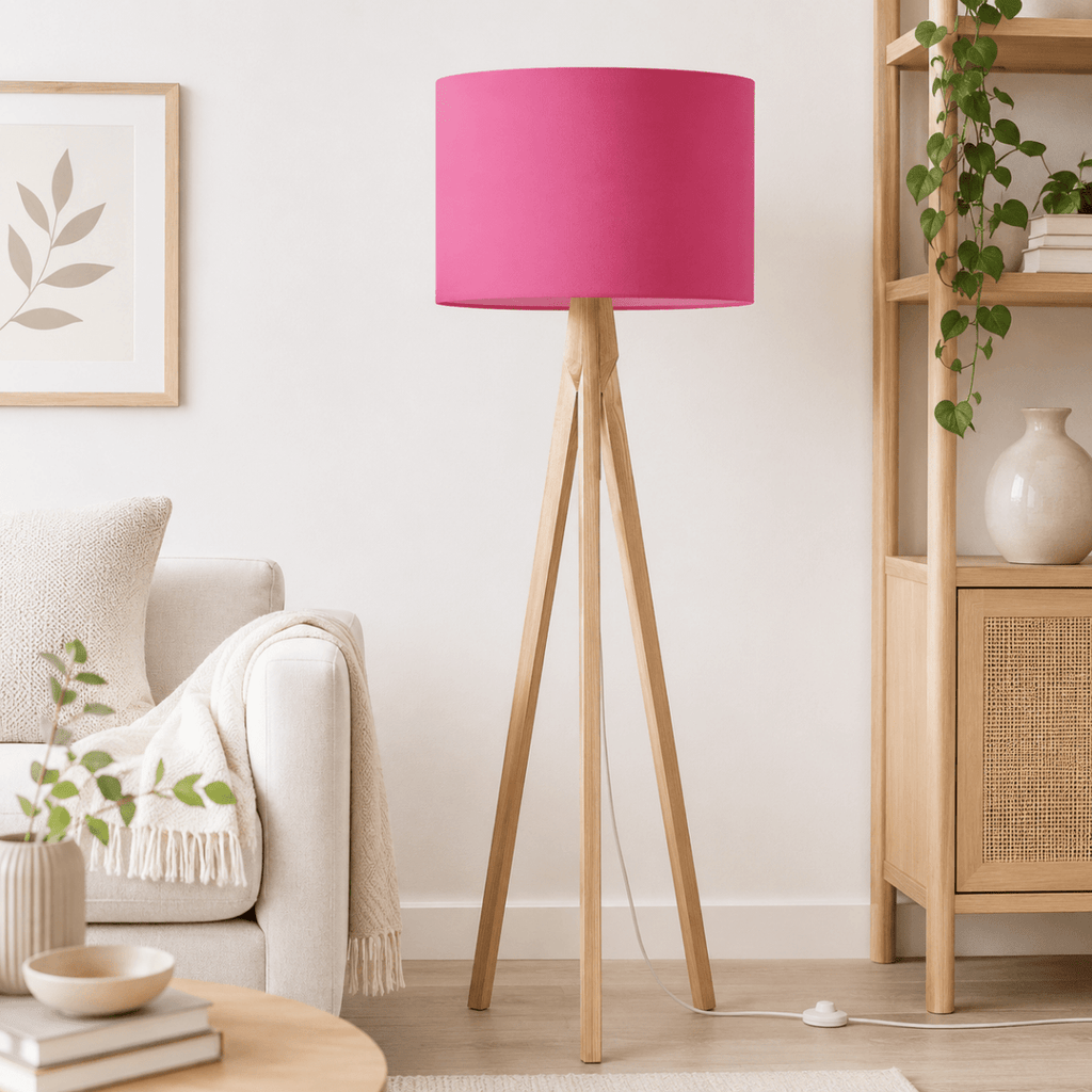 Plain Cerise Pink Lampshade, Ceiling or Table Lamp Shade - Joe’s Haven