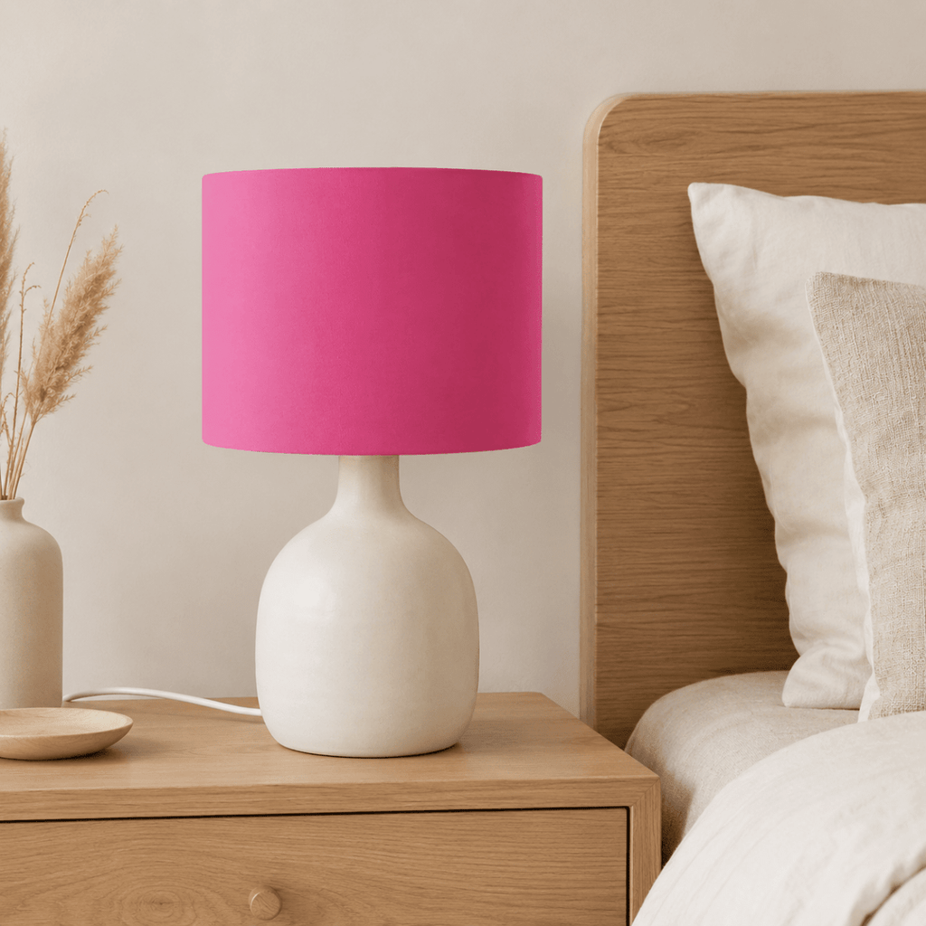 Plain Cerise Pink Lampshade, Ceiling or Table Lamp Shade - Joe’s Haven