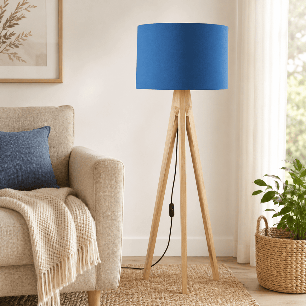 Plain Cobalt Blue Lampshade, Ceiling or Table Lamp Shade - Joe’s Haven