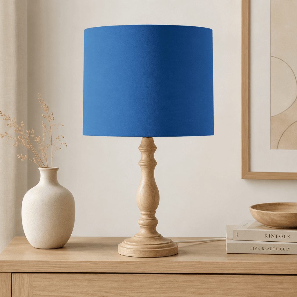 Plain Cobalt Blue Lampshade, Ceiling or Table Lamp Shade - Joe’s Haven