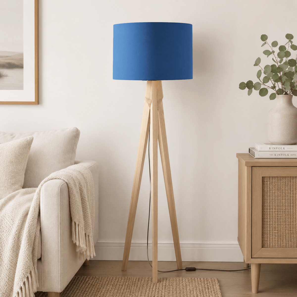 Plain Cobalt Blue Lampshade, Ceiling or Table Lamp Shade - Joe’s Haven