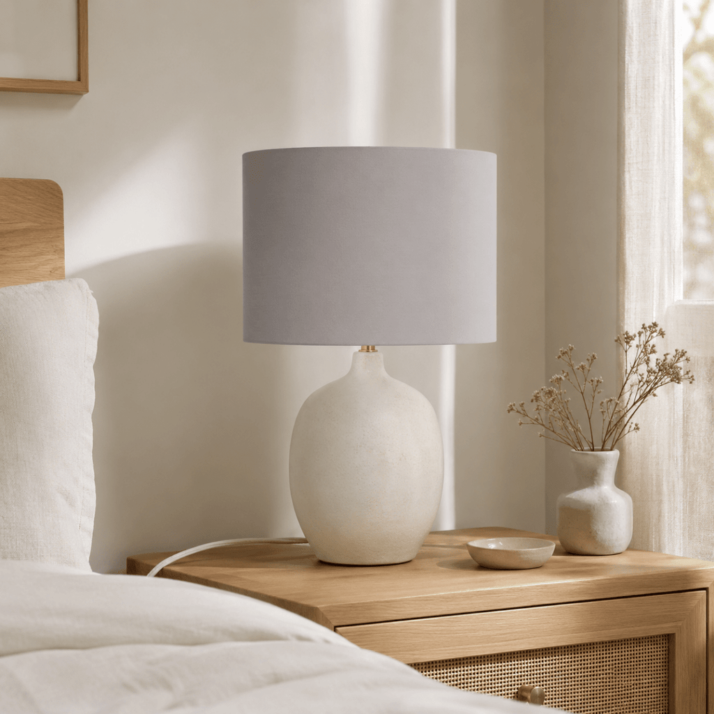 Plain Dove Grey Lampshade, Ceiling or Table Lamp Shade - Joe’s Haven