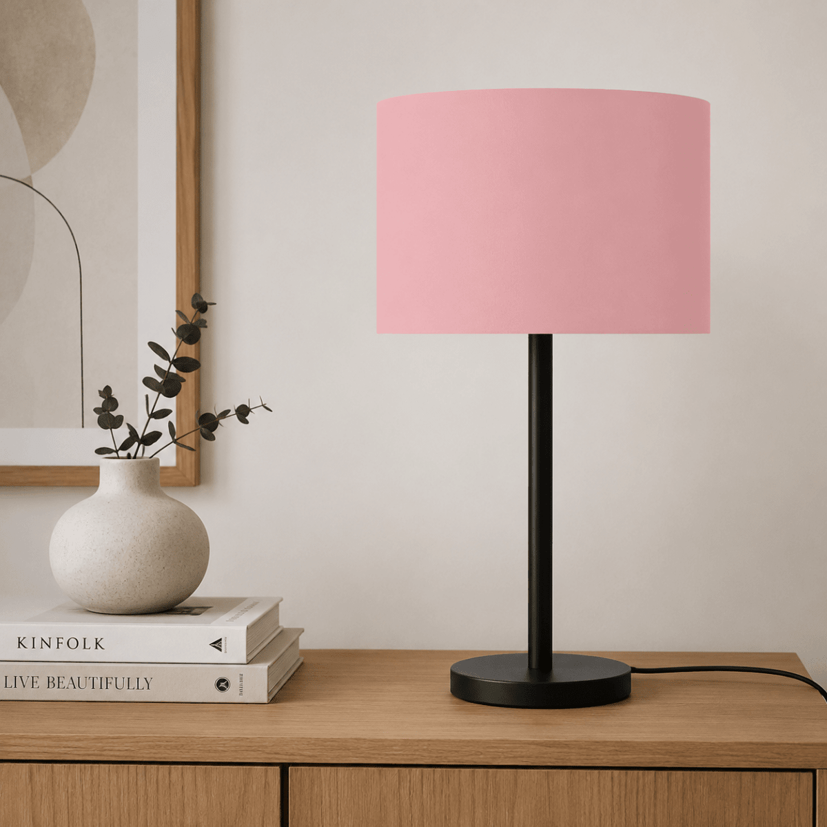 Plain Dusty Rose Lampshade, Pink Ceiling or Table Lamp Shade - Joe’s Haven