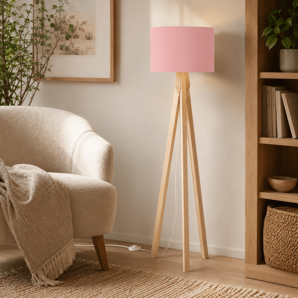 Plain Dusty Rose Lampshade, Pink Ceiling or Table Lamp Shade - Joe’s Haven