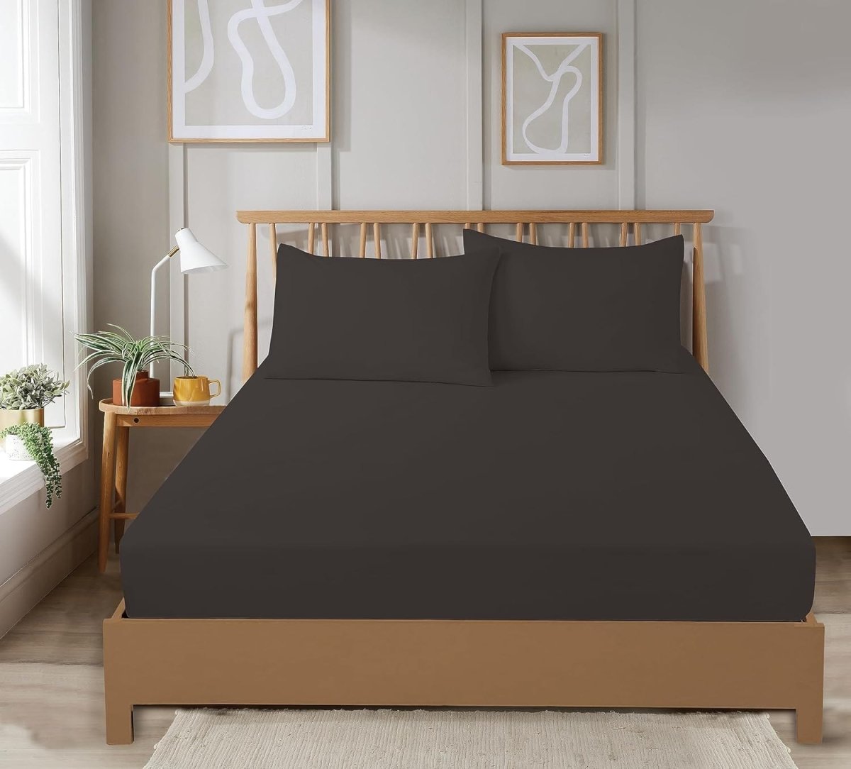 Plain Dye Luxurious Super Soft Fitted Sheets - Joe’s Haven