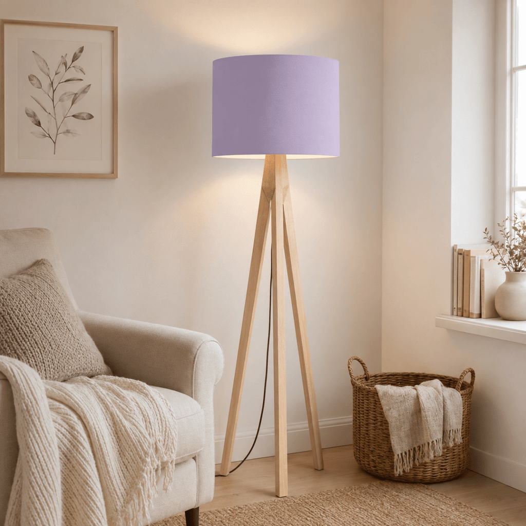 Plain Lavender Lampshade, Lilac Ceiling or Table Lamp Shade - Joe’s Haven