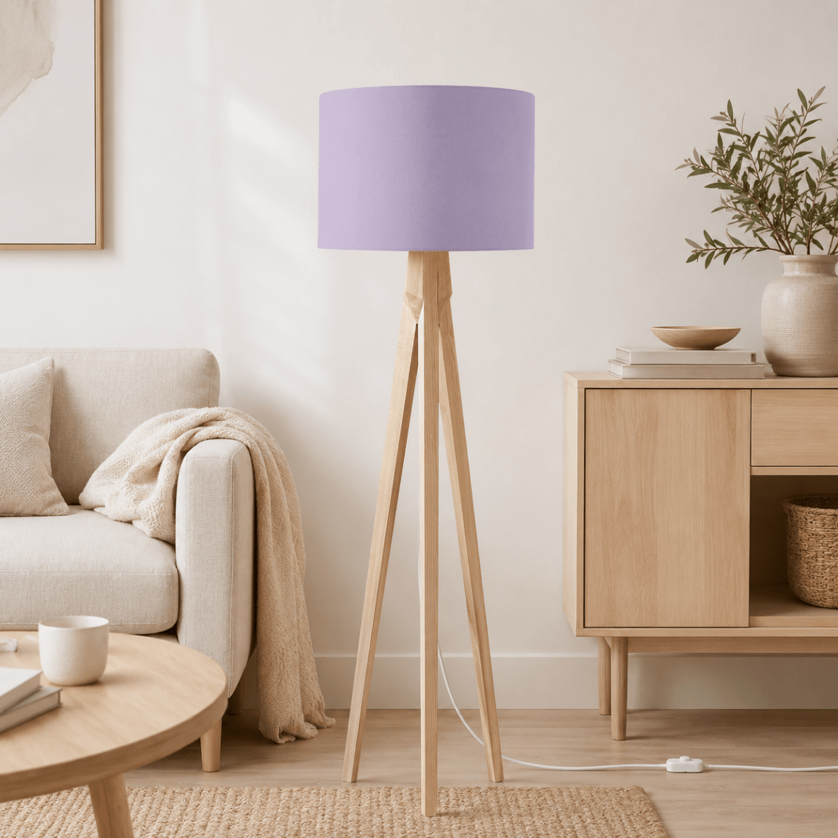 Plain Lavender Lampshade, Lilac Ceiling or Table Lamp Shade - Joe’s Haven