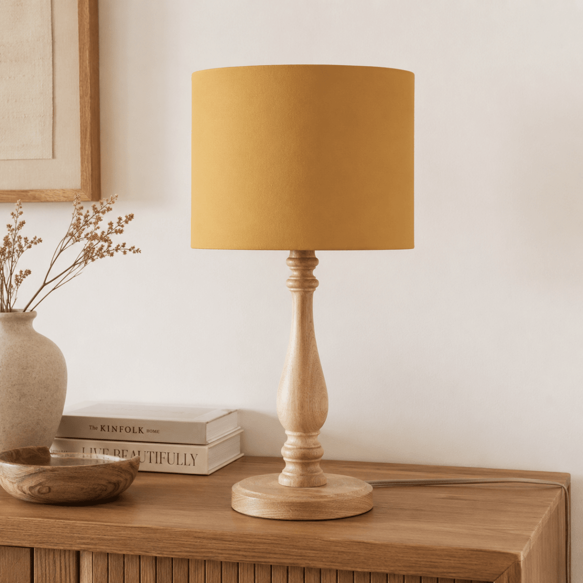 Plain Mustard Lampshade, Yellow Ceiling or Table Lamp Shade - Joe’s Haven