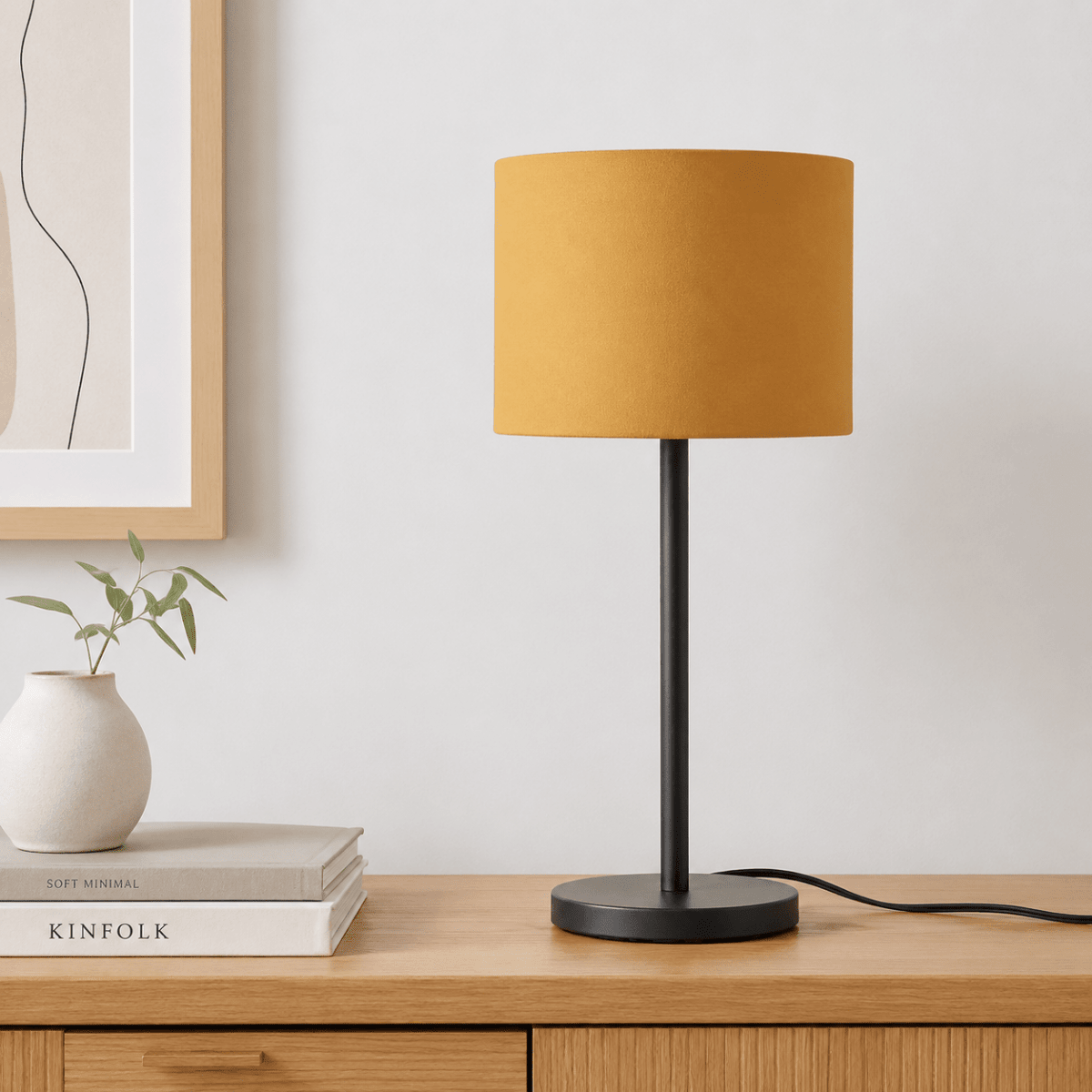 Plain Mustard Lampshade, Yellow Ceiling or Table Lamp Shade - Joe’s Haven