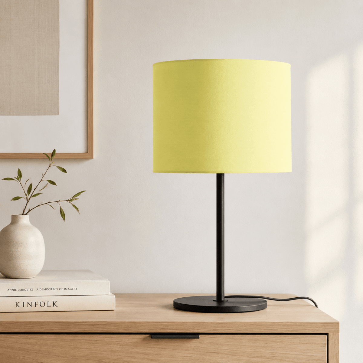 Plain Pale Lemon Lampshade, Ceiling or Table Lamp Shade - Joe’s Haven