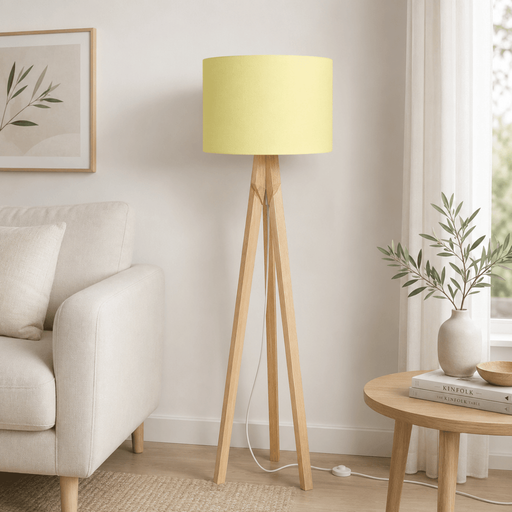 Plain Pale Lemon Lampshade, Ceiling or Table Lamp Shade - Joe’s Haven