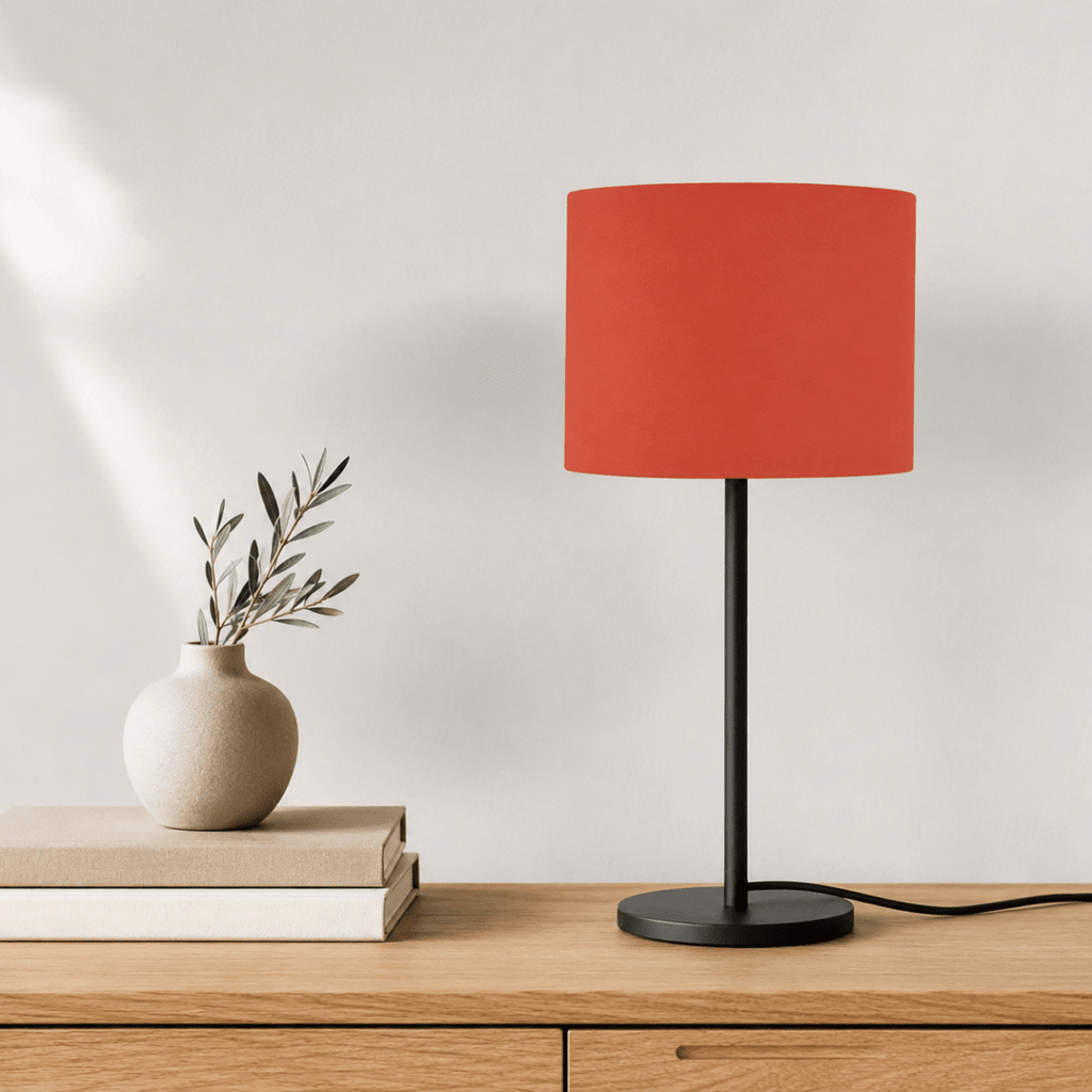 Plain Rust Red Lampshade, Ceiling or Table Lamp Shade - Joe’s Haven