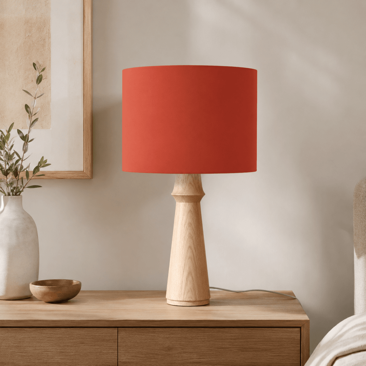 Plain Rust Red Lampshade, Ceiling or Table Lamp Shade - Joe’s Haven