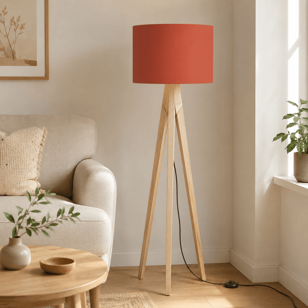 Plain Rust Red Lampshade, Ceiling or Table Lamp Shade - Joe’s Haven