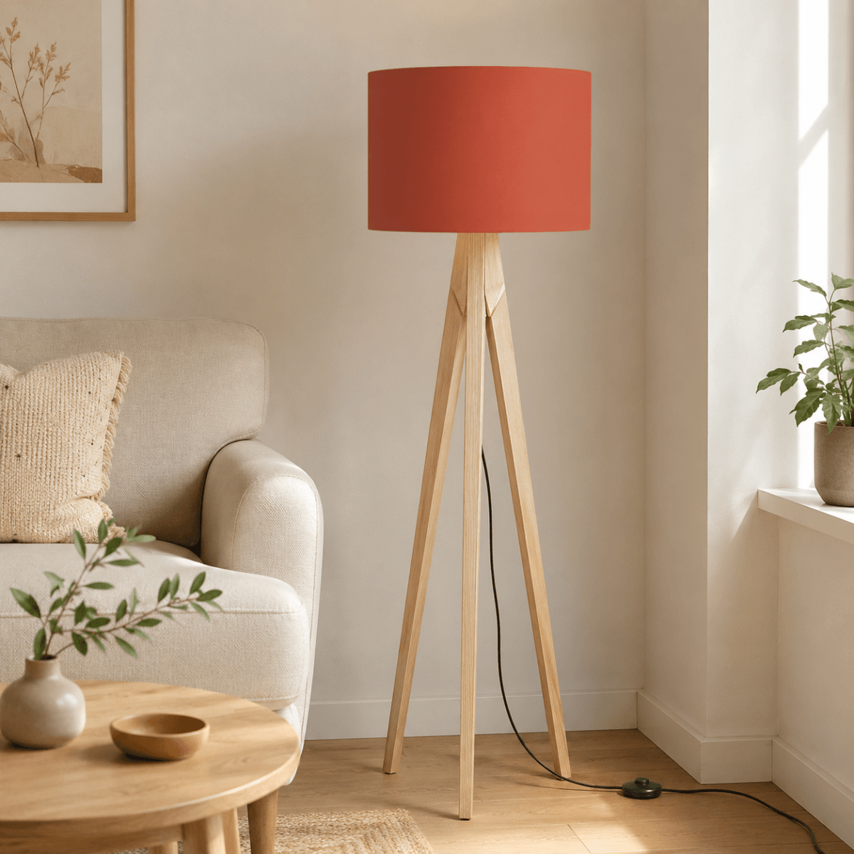 Plain Rust Red Lampshade, Ceiling or Table Lamp Shade - Joe’s Haven