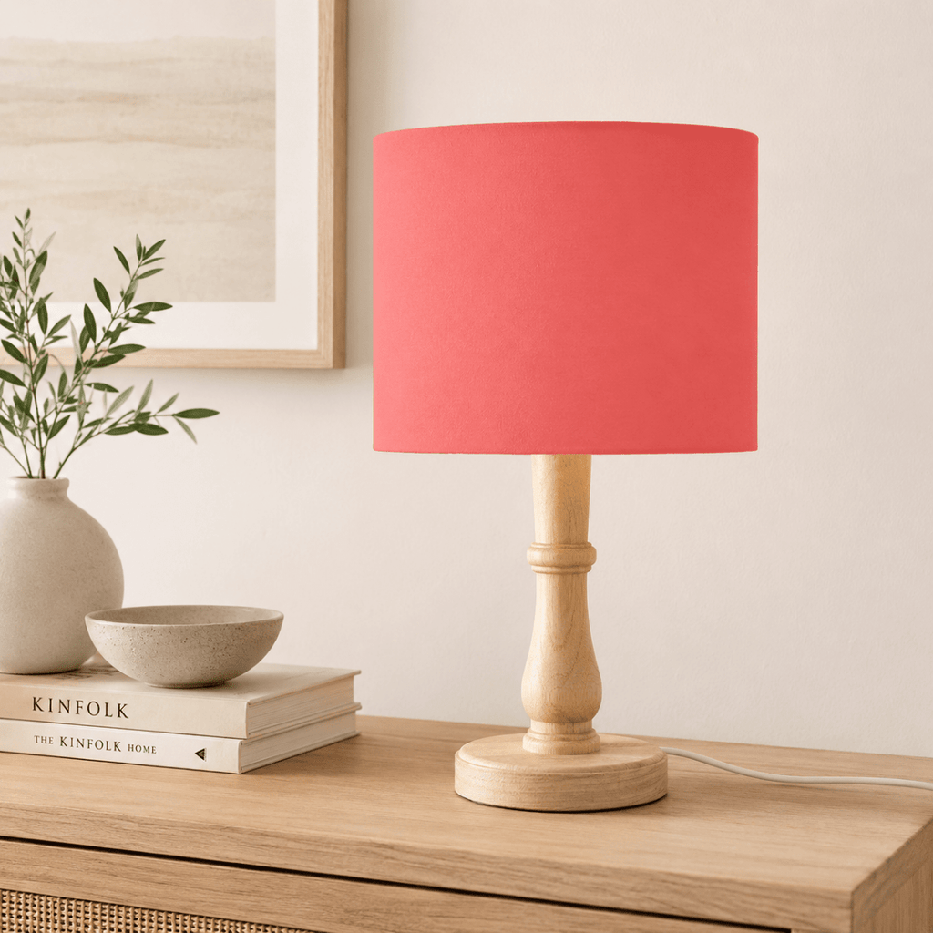 Plain Salmon Pink Lampshade, Ceiling or Table Lamp Shade - Joe’s Haven