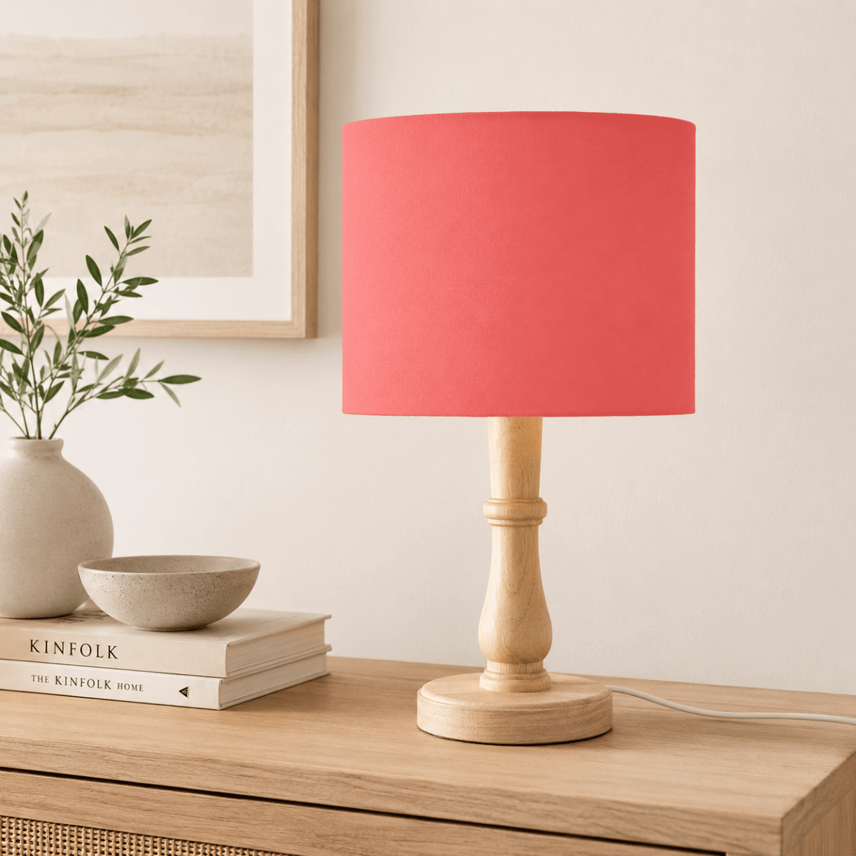 Plain Salmon Pink Lampshade, Ceiling or Table Lamp Shade - Joe’s Haven
