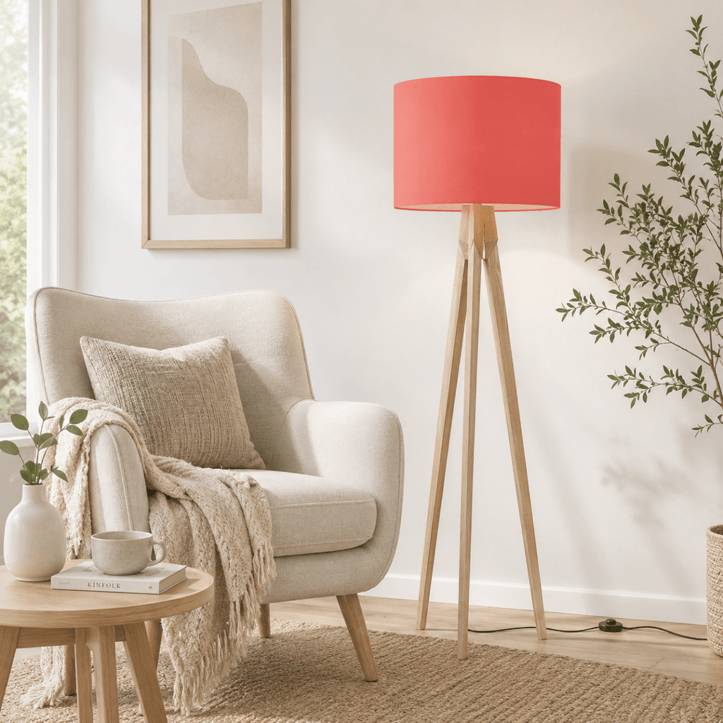 Plain Salmon Pink Lampshade, Ceiling or Table Lamp Shade - Joe’s Haven