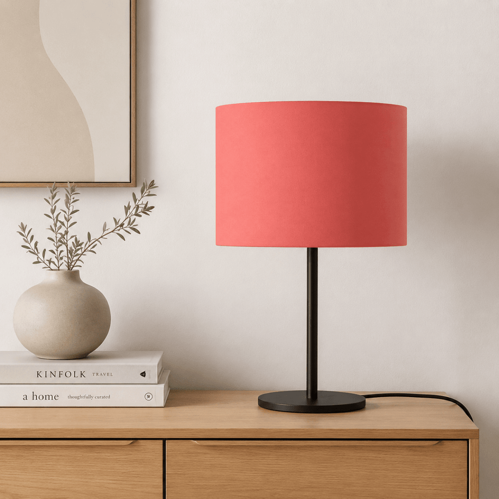 Plain Salmon Pink Lampshade, Ceiling or Table Lamp Shade - Joe’s Haven