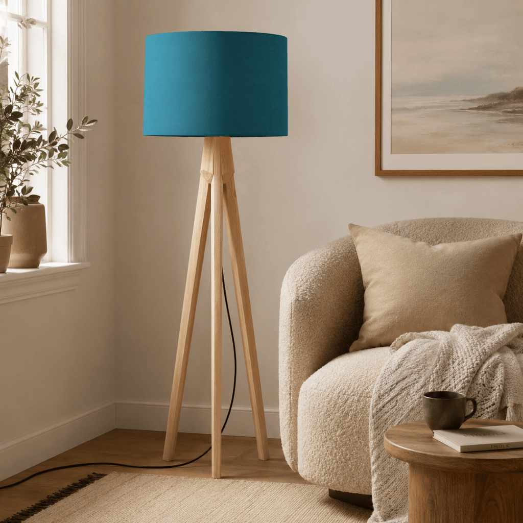 Plain Teal Lampshade, Ceiling or Table Lamp Shade - Joe’s Haven
