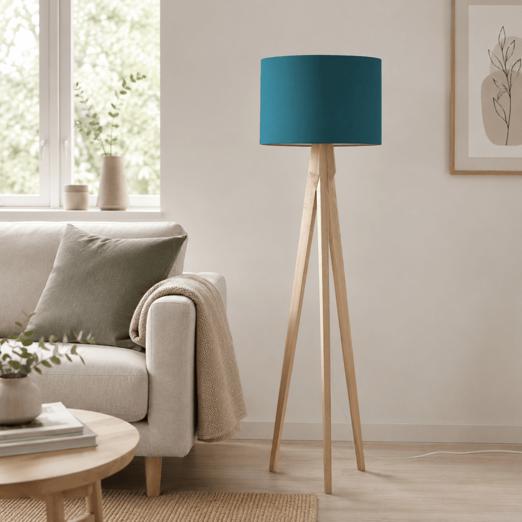 Plain Teal Lampshade, Ceiling or Table Lamp Shade - Joe’s Haven