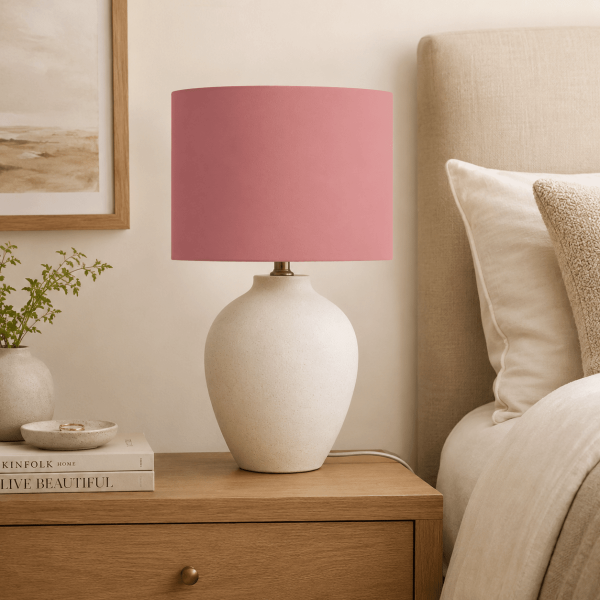 Plain Terracotta Pink Lampshade, Ceiling or Table Lamp Shade - Joe’s Haven
