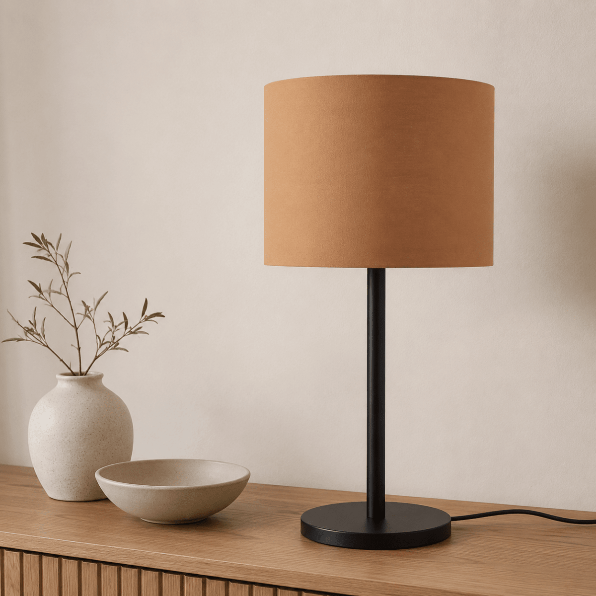 Plain Toffee Lampshade, Brown Ceiling or Table Lamp Shade - Joe’s Haven