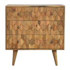 Solid Mango Wood Pineapple Carved Chest - Joe’s Haven