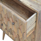Solid Mango Wood Pineapple Carved Chest - Joe’s Haven