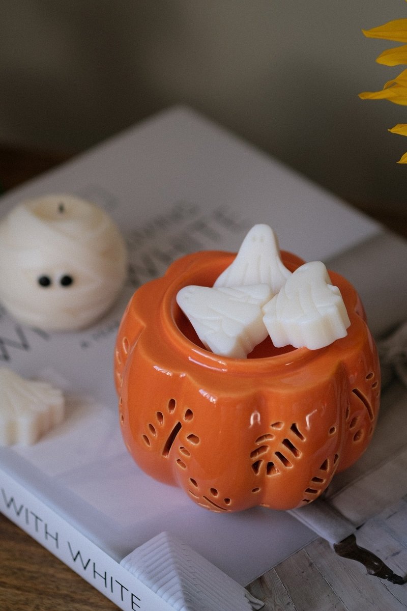 Pumpkin Wax Melt Burner - Orange - Joe’s Haven