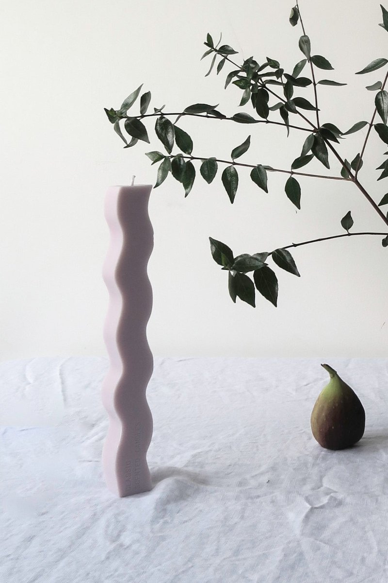 Wavy Pillar Candle - Joe’s Haven