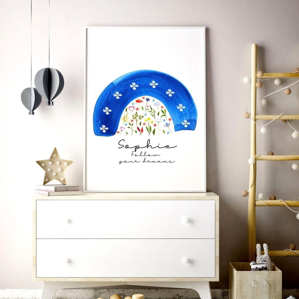 Rainbow nursery decoration wall art print - Joe’s Haven