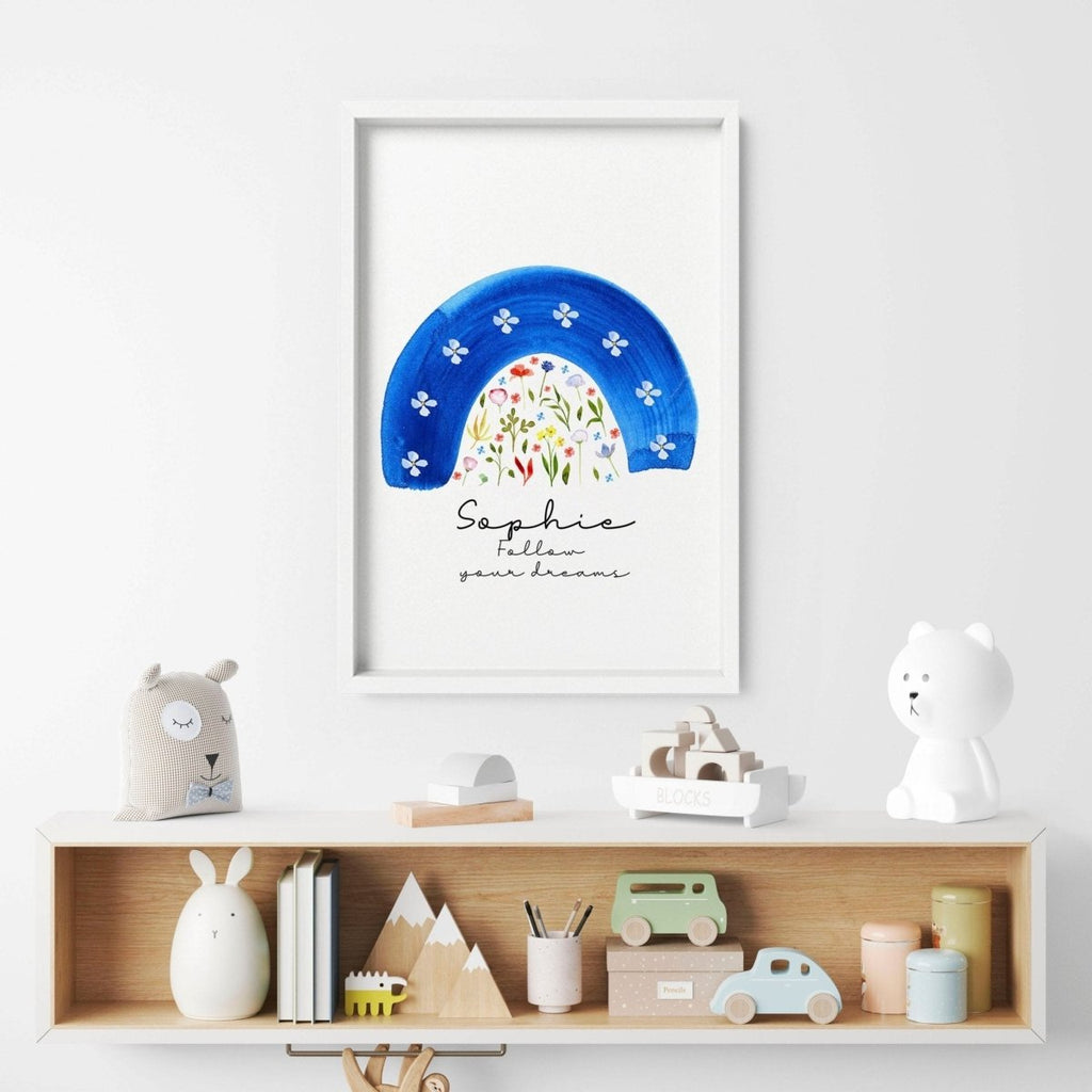 Rainbow nursery decoration wall art print - Joe’s Haven