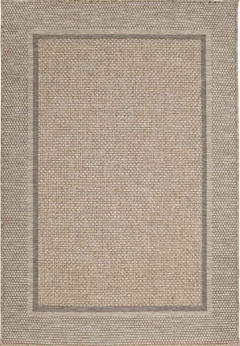 Summer Latte Border Rug – Indoor/Outdoor - Joe’s Haven